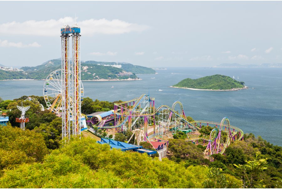 roller coaster rides at ocean park hong kong