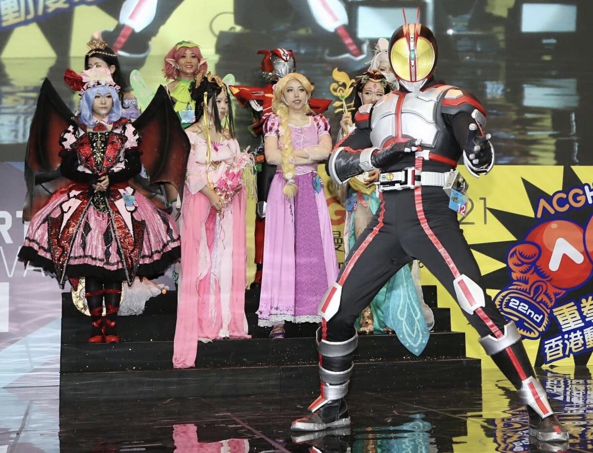 Cosplay contestants on the stage for Ani-Com & Games Hong Kong.