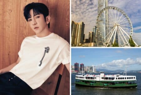 Anson Lo’s Birthday Celebrations: Free Ice Cream, Star Ferry Trips, Ferris Wheel & Sightseeing Bus Rides On July 7 A collage (clockwise from left) with Hong Kong singer Anson Lo, the Hong Kong observation wheel and the hong kong star ferry