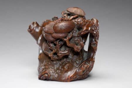 51 Treasures Make HK Debut As Part Of Hong Kong Palace Museum Anniversary Celebrations Ewer in the shape of pine tree is one of the two Grade-one national treasures going on display at Hong Kong Palace Museum