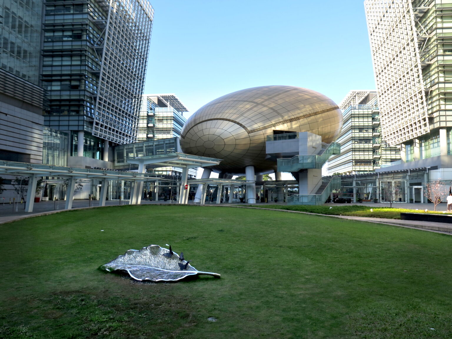 The campus of the Hong Kong Science Park.