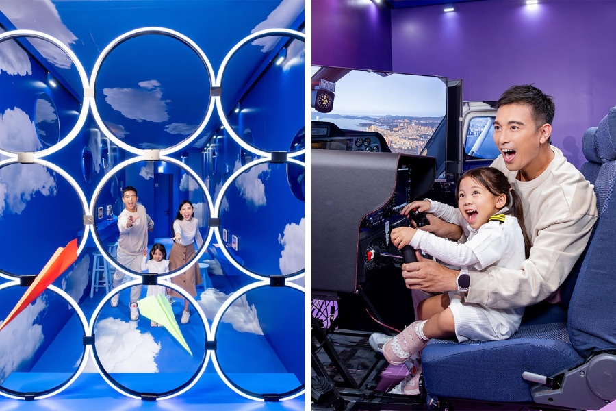 The aviation-inspired tic-tac-toe game and flight simulator at Airside