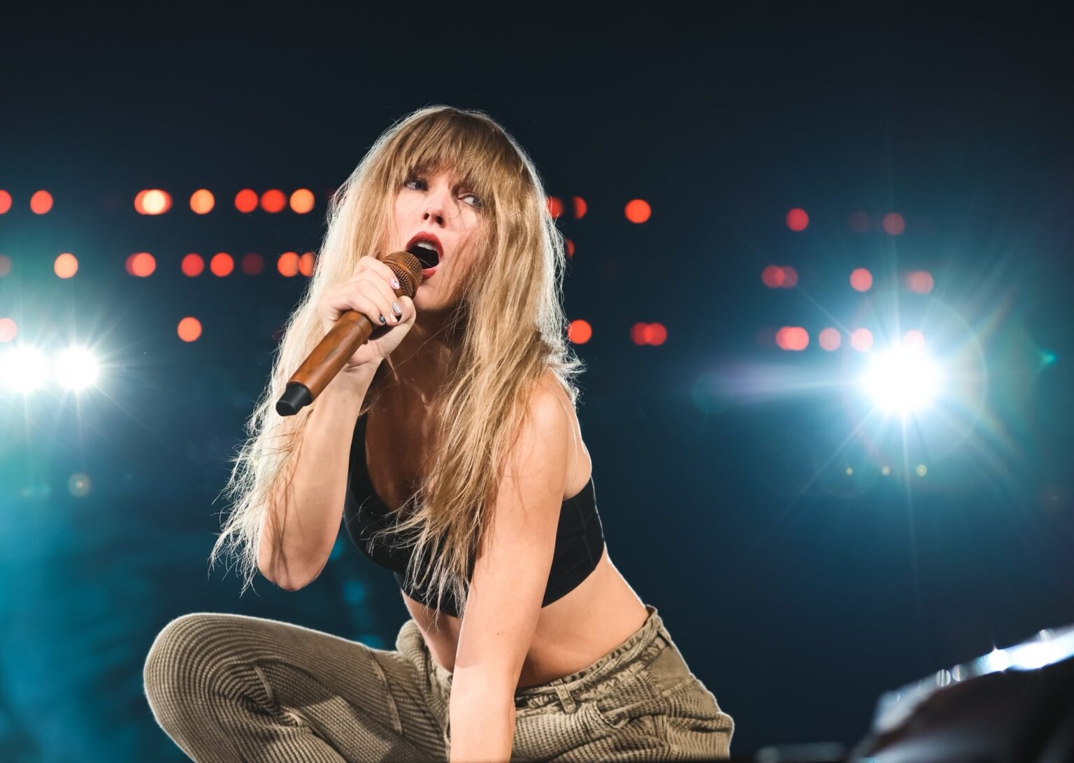 taylor swift at a live concert