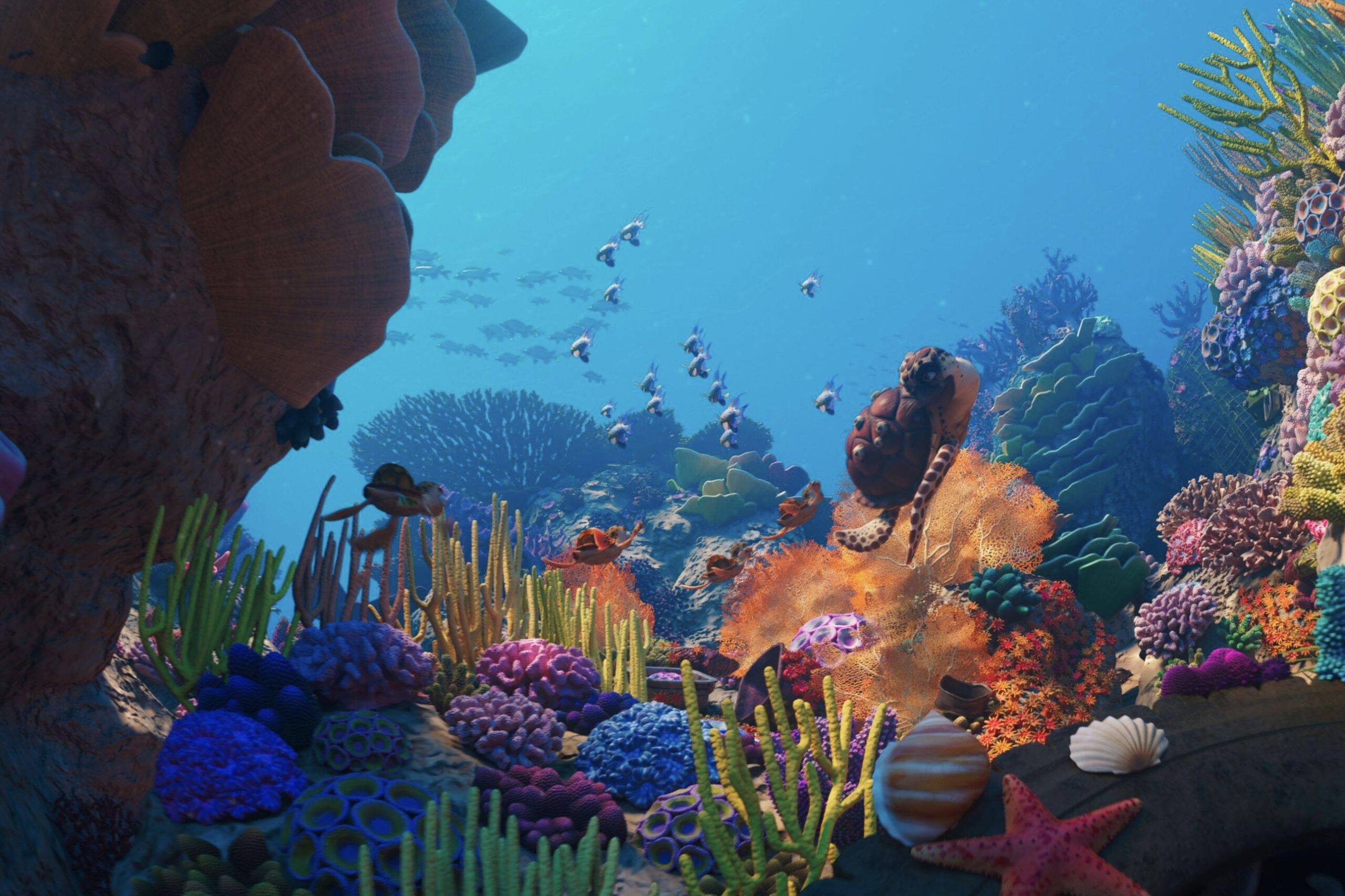 a still from legend of the enchanted reef 3d