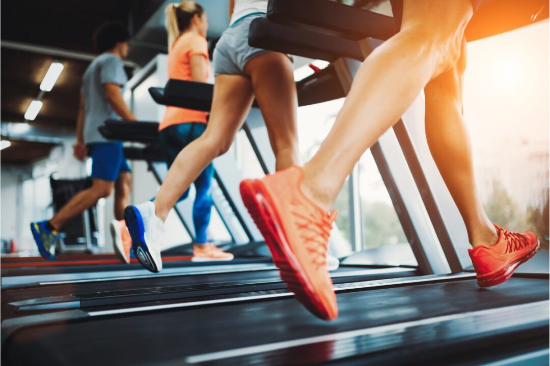 treadmill in gym