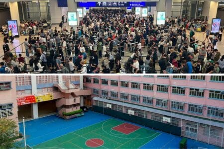 schools closed and travel disrupted due to typhoon koinnu