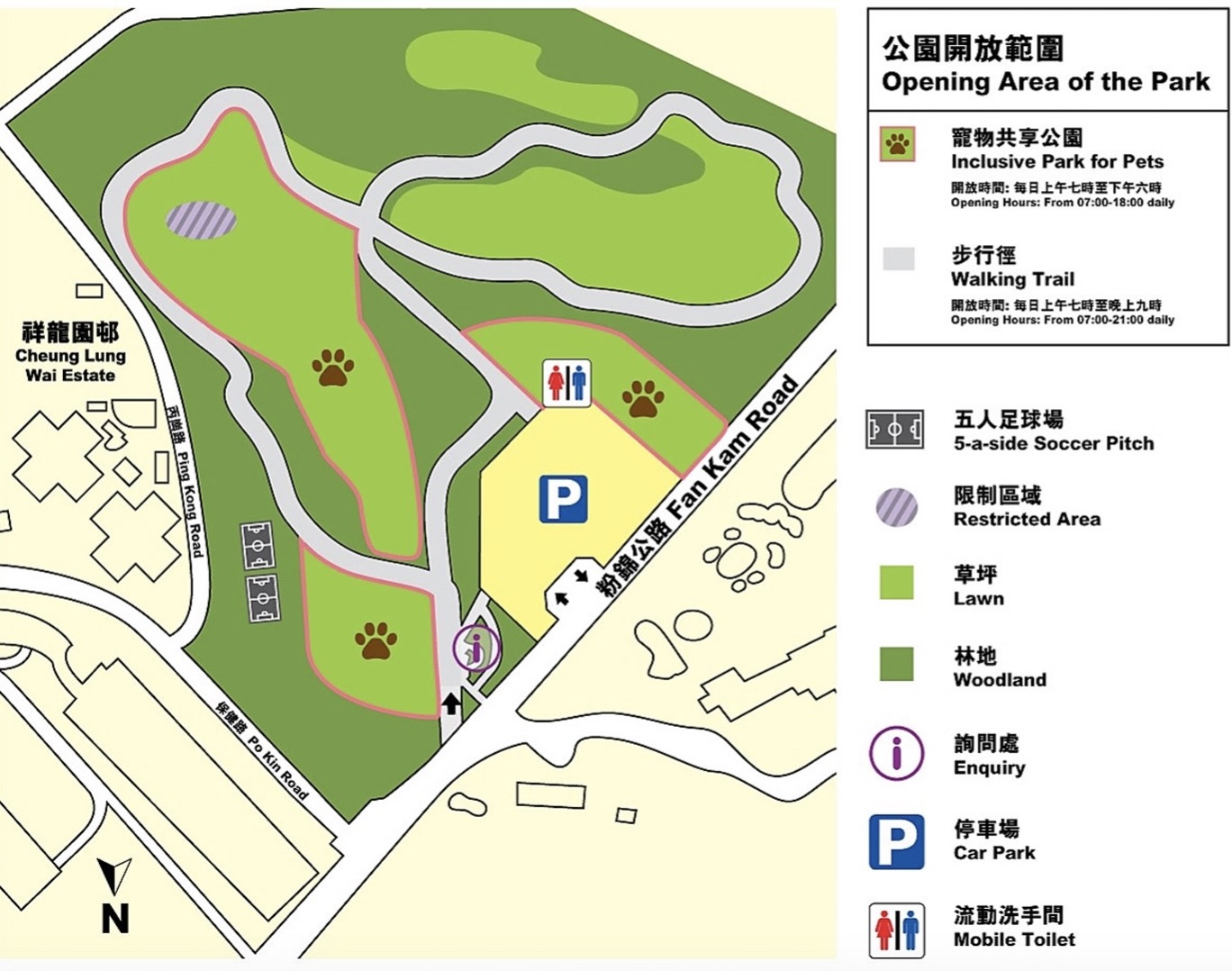 olf golf course park map