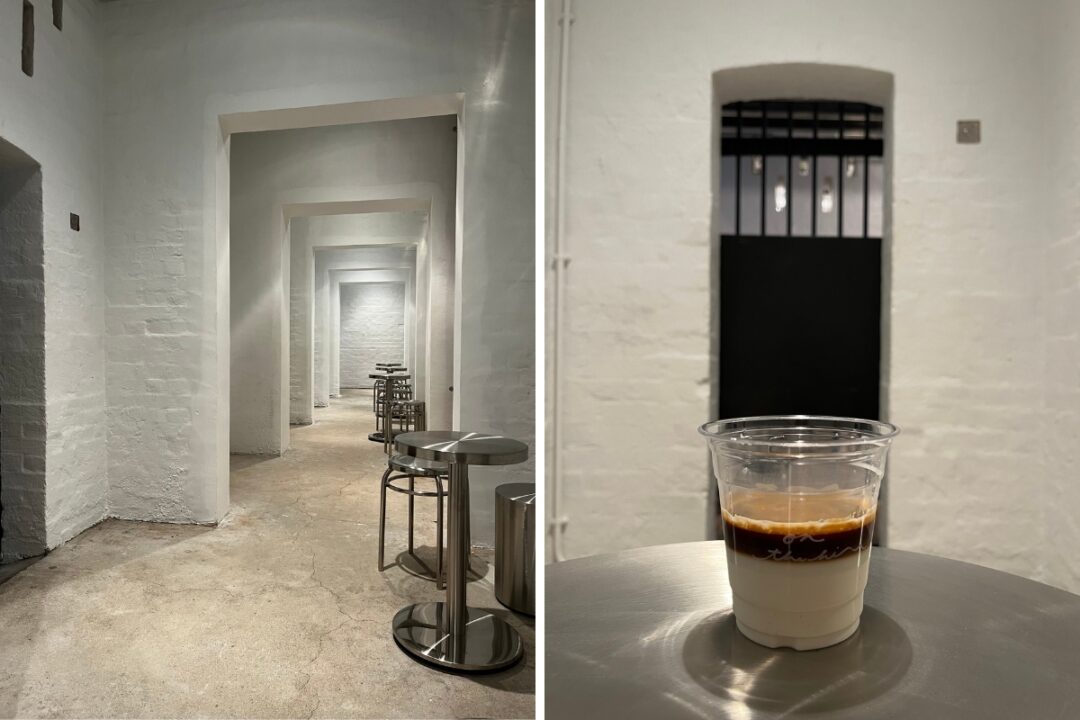 old jail cells of on the hill coffee bar tai kwun