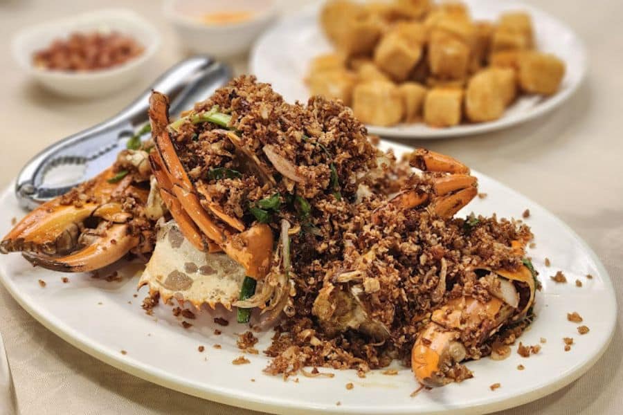 the spicy crab dish at under bridge spicy crab seafood restaurant in wan chai