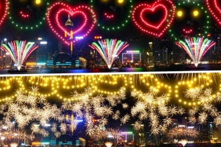 lunar new year fireworks hong kong 2024