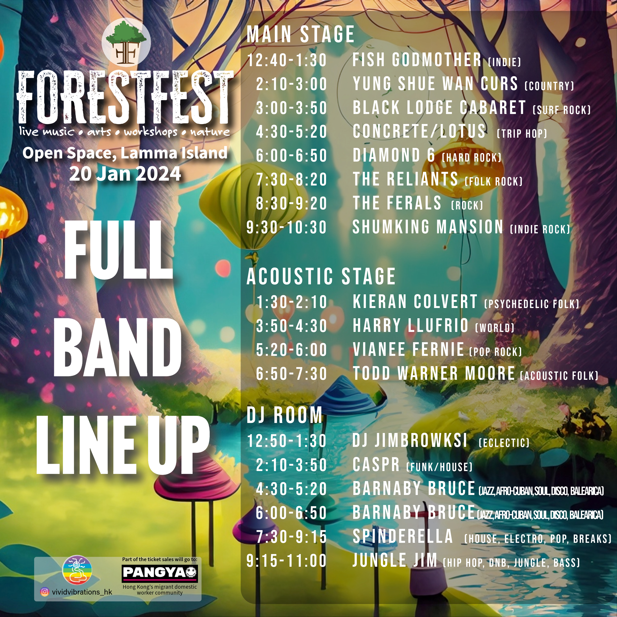 forestfest full band lineup