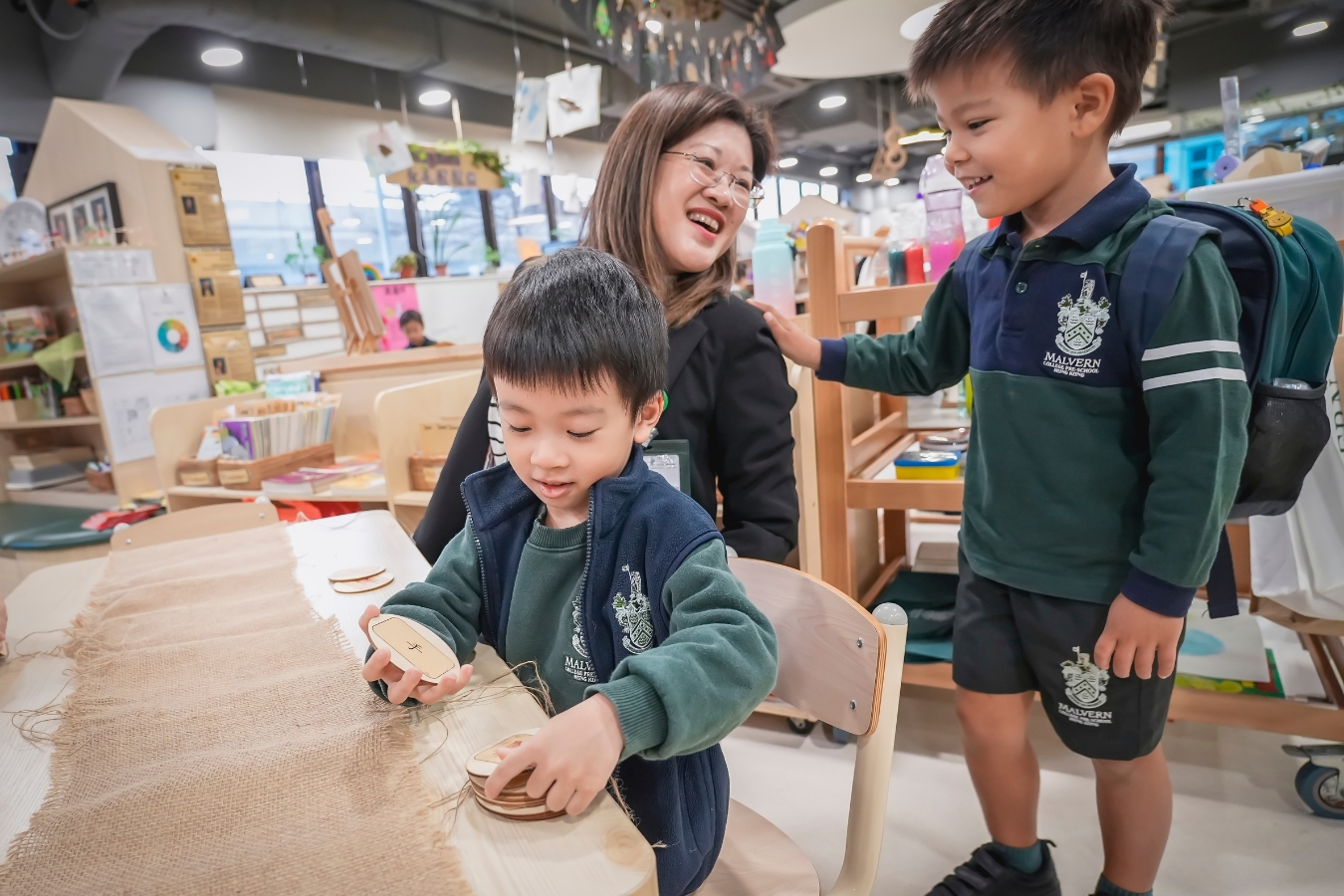 malvern college pre-school students in chinese class