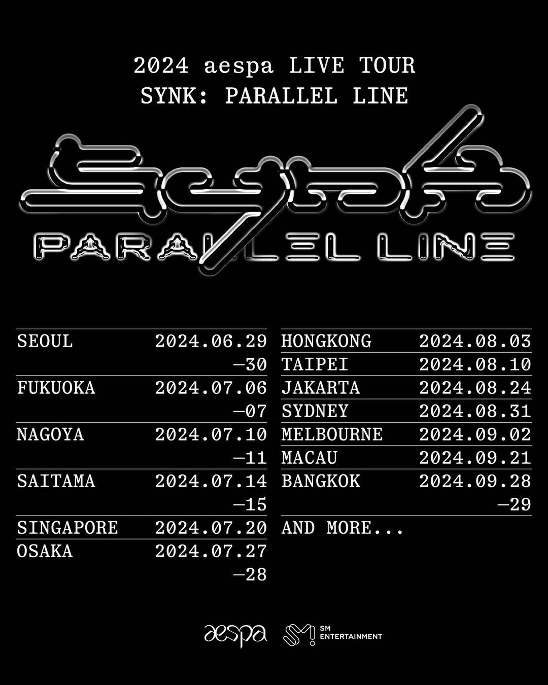 aespa LIVE TOUR – SYNK : Parallel Line hong kong concert