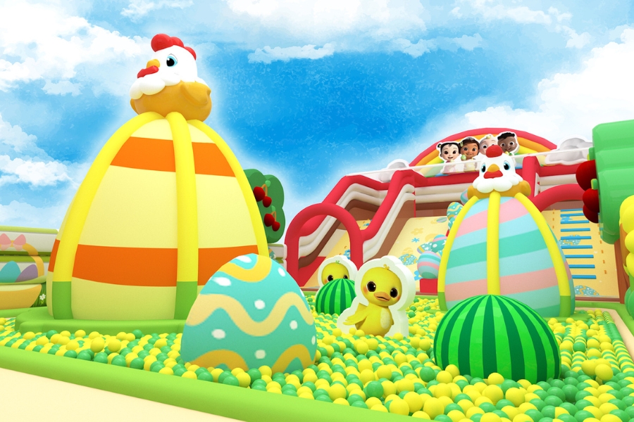 cocomelon easter play area ball pit