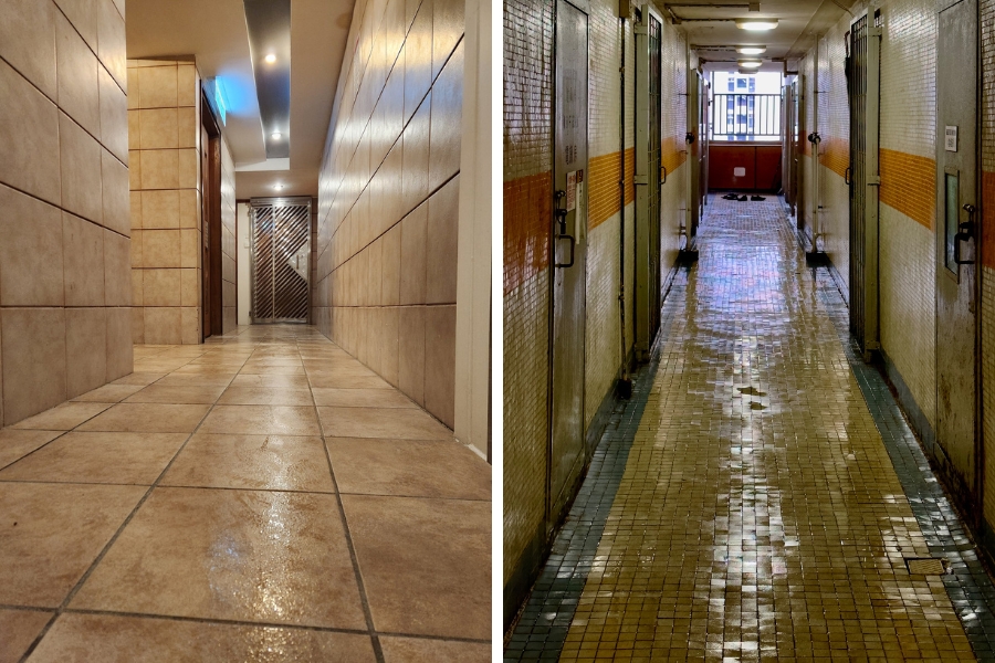 hong kong 'sweating walls' and damp floors humidity