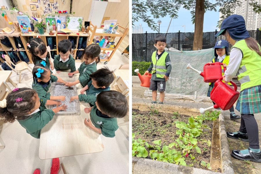 malvern college pre-school hong kong classroom learning and garden activity