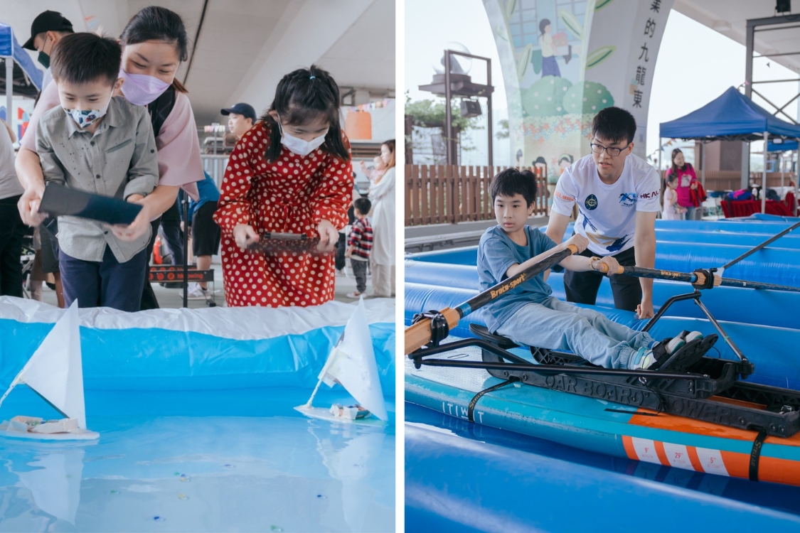 rowing-themed games at kowloon canoe racing festival