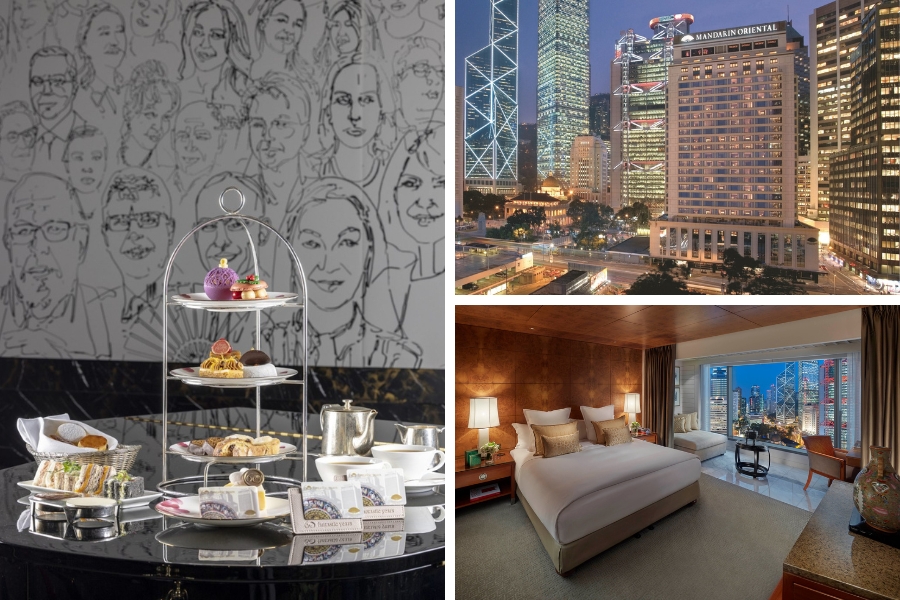 mandarin oriental hong kong afternoon tea, location in central, and room