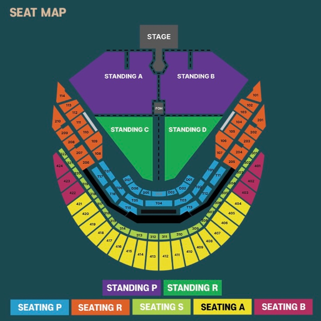 dua lipa seoul seating map