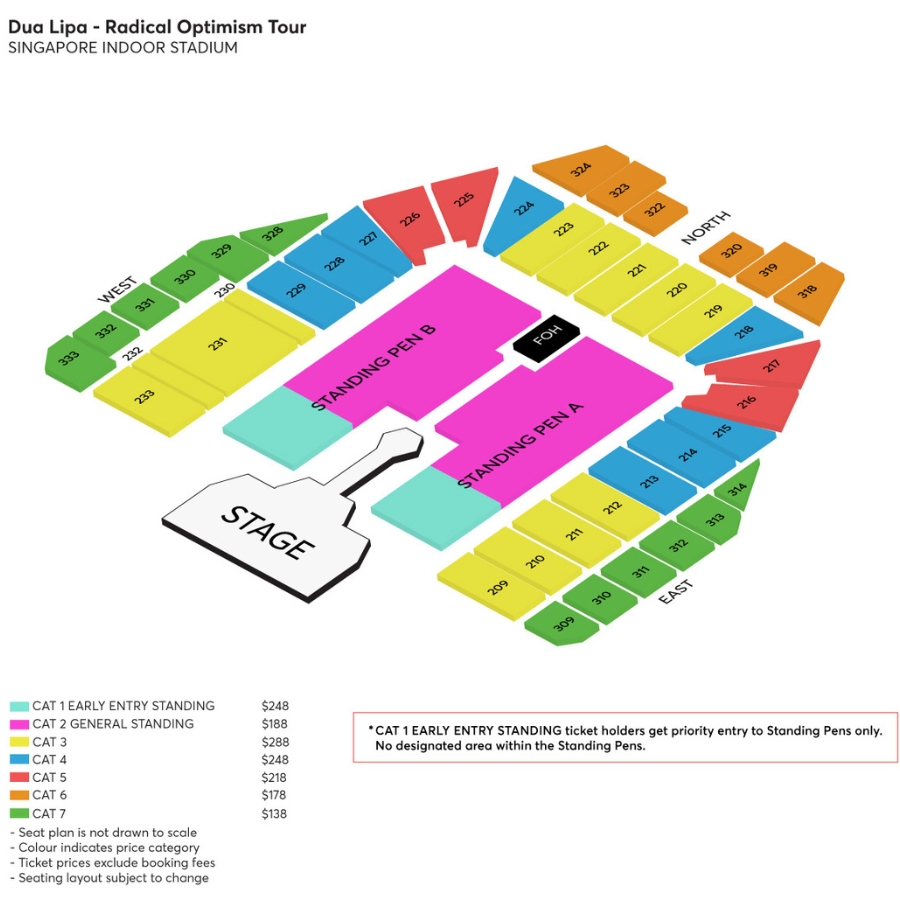 dua lipa singapore concert seating chart