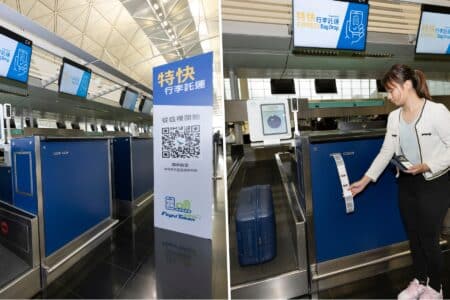 hong kong airport smartphone express bag drop service