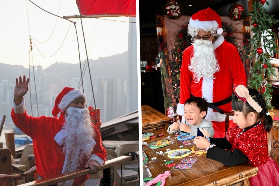 meet santa at aqualuna cruise