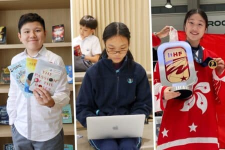 Hong Kong Students Break Barriers in Music, Writing, and Ice Hockey marcus tam elsa wong apple wang ashk students