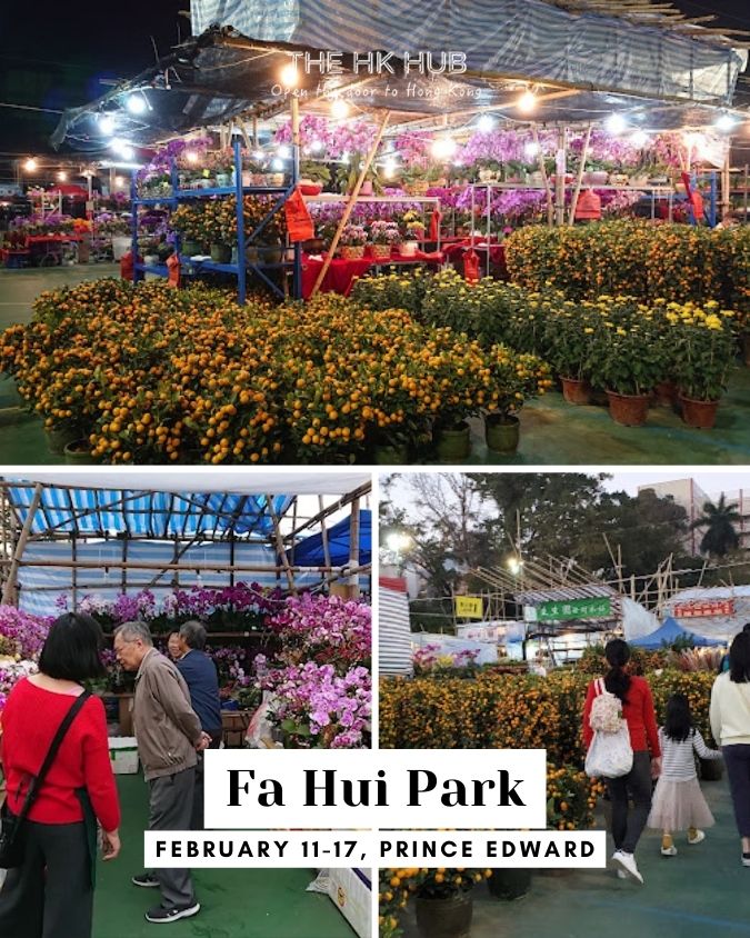 Fa Hui Park cny market in Prince Edward