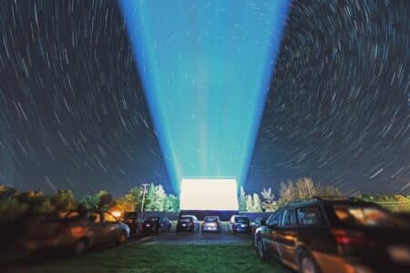 Drive-In Theatre Opens for Valentine’s Day Film Screening (With Overnight Camping) drive-in theatre opens for valentine's day film screening