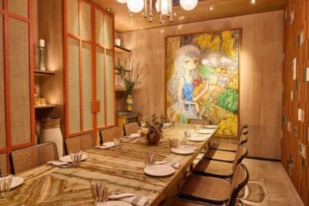 the private room at la rambla restaurant in central