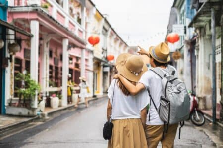 Hongkongers Turn to Thailand for Affordable Property Investments a couple in phuket old town