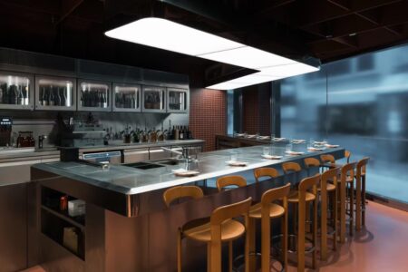 the open counter at always joy new izakaya in sheung wan