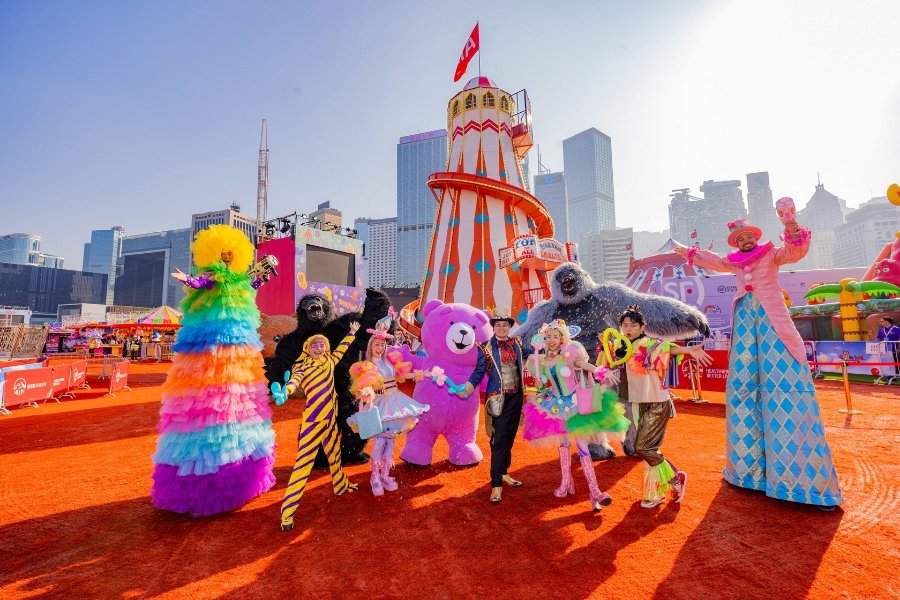 the circus characters at aia carnival