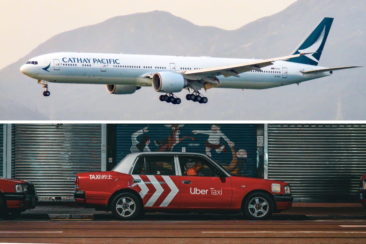 asia miles partnership cathay pacific uber taxi