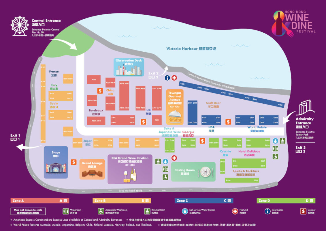 wine and dine festival map 2025