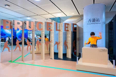 Bruce Lee Exhibition Opens at Hong Kong and Central MTR Stations Bruce Lee Exhibition Opens at Hong Kong and Central MTR Stations for 85th Birth Anniversary