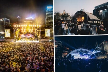 clockenflap 2025 harbourflap stage, orbit stage and park stage