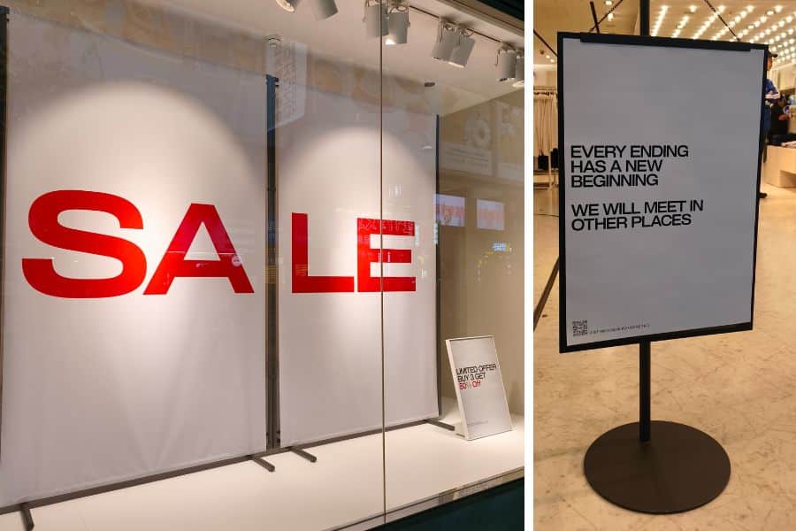 H&M closing slae causeway bay
