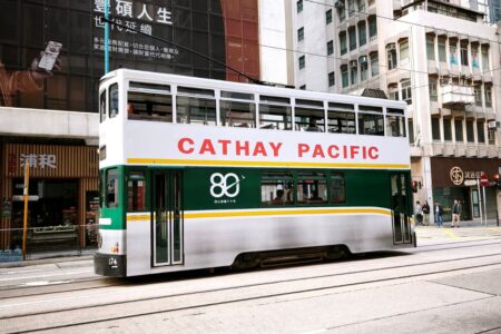 Cathay Marks 80th Anniversary With 4 Retro Hong Kong Tramways hong kong tramsways 174 cathay anniversary