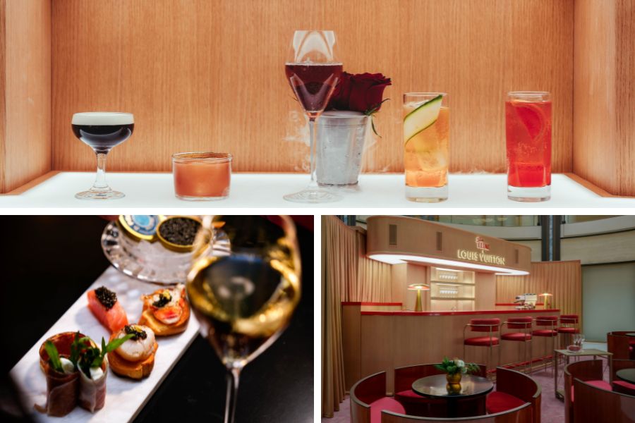 Signature cocktails and bites at Bar Leone Louis Vuitton pop-up