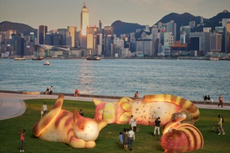 Giant Sleeping Cats Will Be Displayed In West Kowloon During WestK FunFest 2026