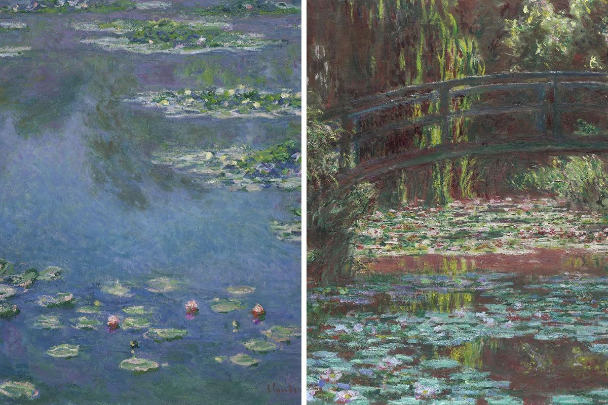 Monet’s “Water Lily Pond” And “Water Lilies”