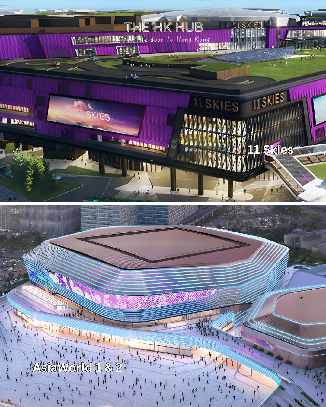 11 Skies and AsiaWorld 1 & 2 (Skytopia | Hong Kong Airport Authority)