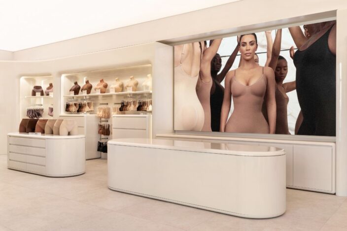 Kim Kardashian Praises Hong Kong As SKIMS Sets November Opening inside skims flagship in hong kong