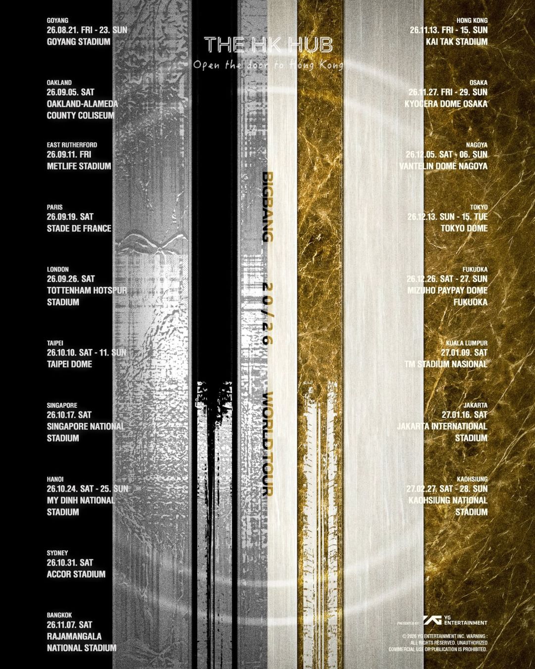 BIGBANG World Tour Official Poster (Bigbang)