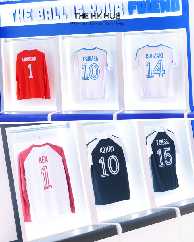 jerseys at Nankatsu and Toho teams' locker room