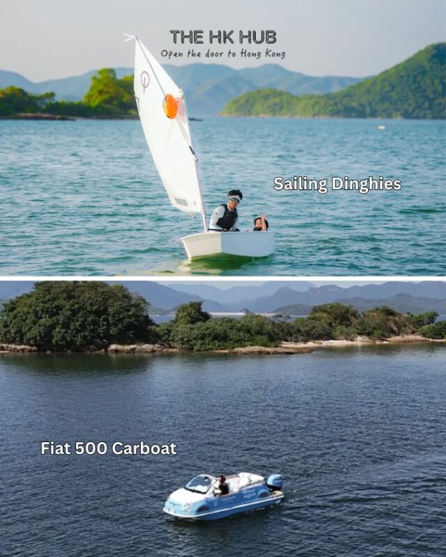 sailing dinghies and fiat 500 carboat tour