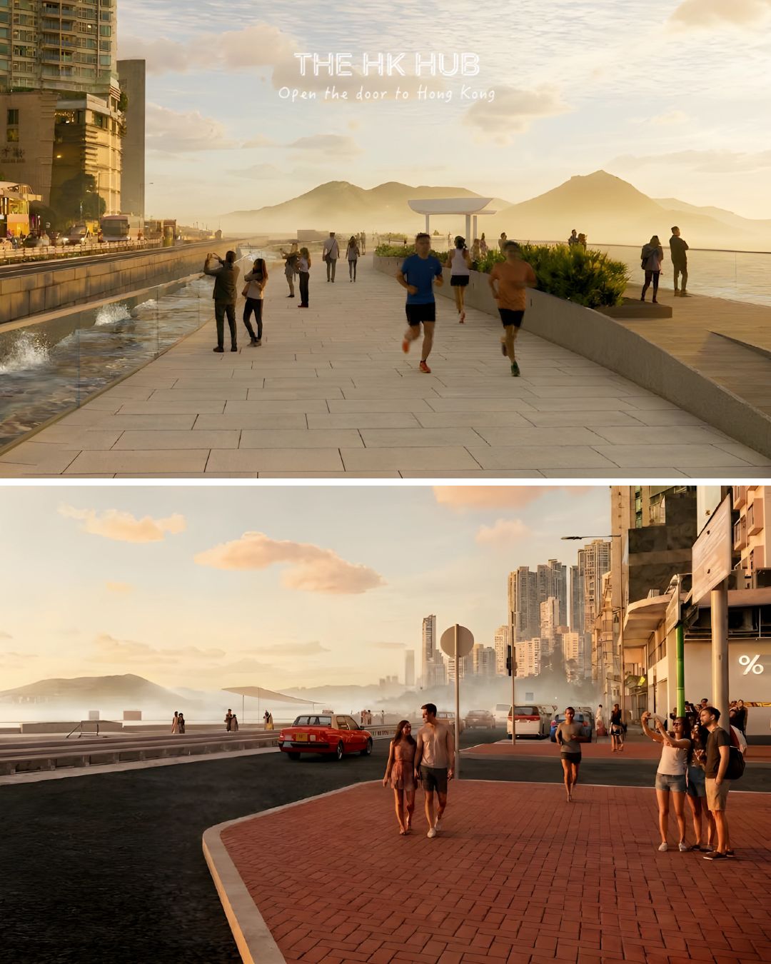 Kennedy town new praya promenade architectural concept (Hong Kong Government)