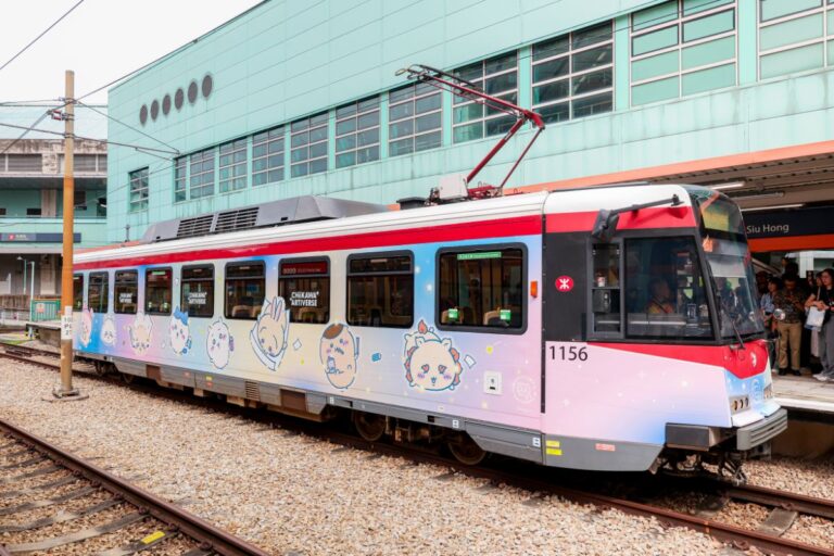 MTR Debuts CHIIKAWA Fantasy-Themed Light Rail From July 25 chiikawa themed light rail train