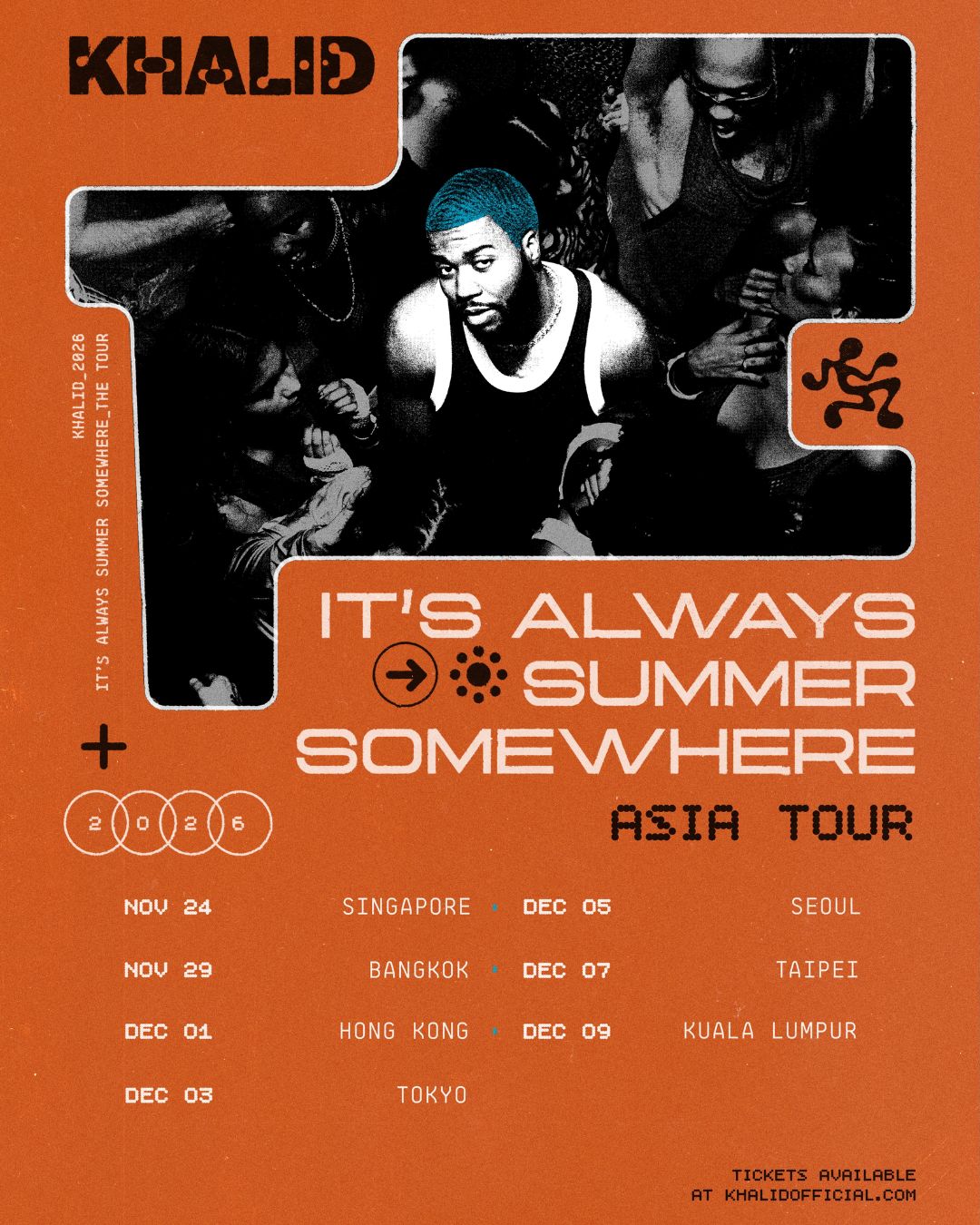 Khalid Asia Tour Poster (Khalid via Instagram)